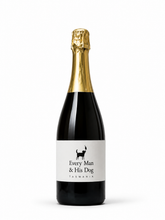 Bottle of Sparkling Jax Tasmanian sparkling wine, Every Man & His Dog label